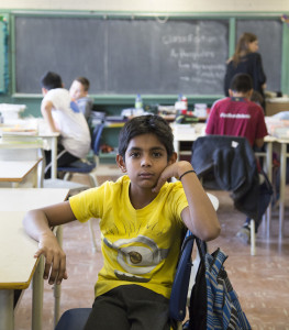 Vikesh Vadeveliu poses for a portrait on Friday morning December 4, 2015 in Montreal, Que. Vadeveliu is in grade 4 at multicultural Bedford Elementary school, in Cote-des-Neiges. (Marie-Emmanuelle Boileau/JOUR 523)